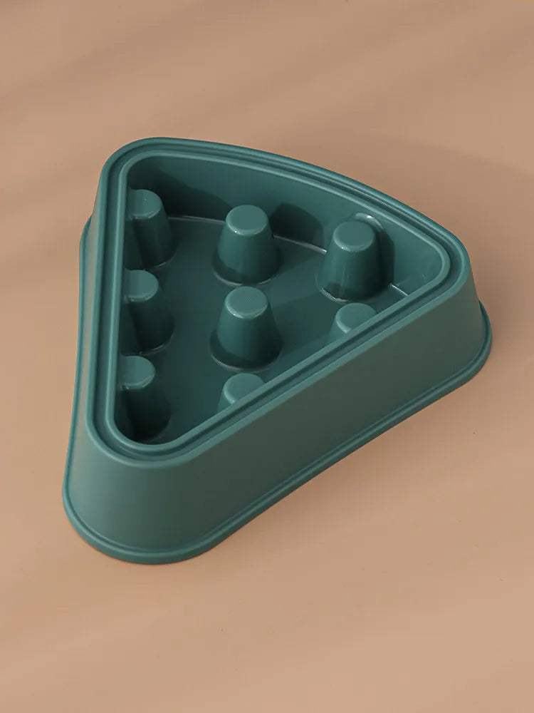 Interactive Dog Food Dispenser in Triangle Shape