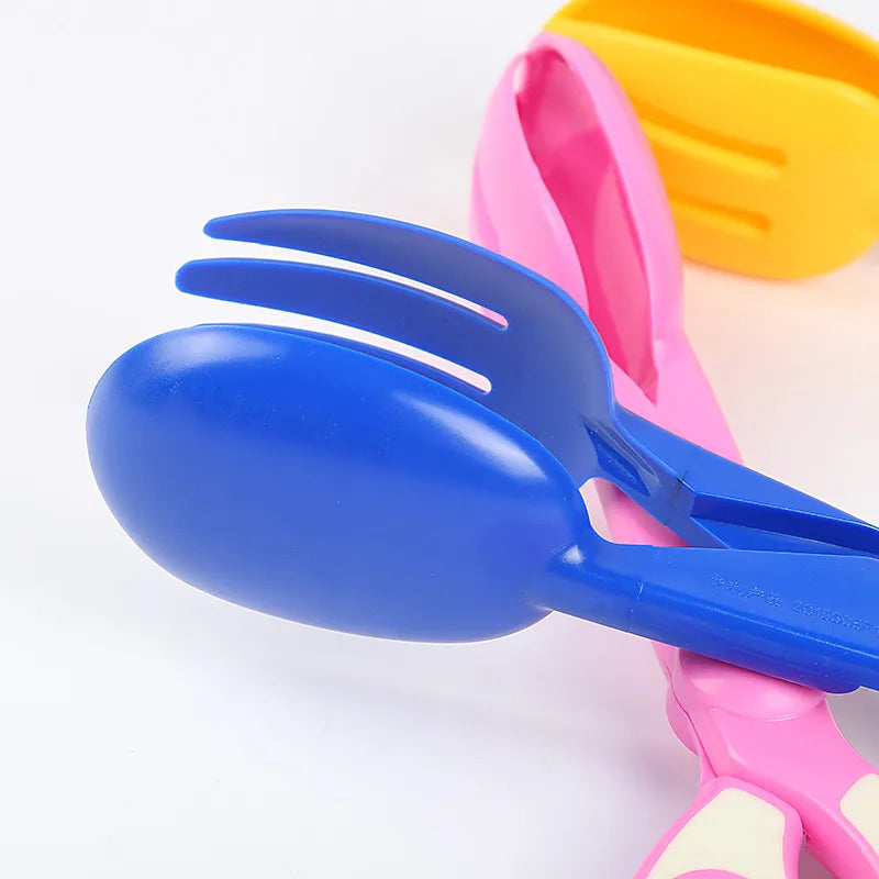 Multifunctional Kitchen Tongs in Scissor Shape for Easy Serving and Gripping