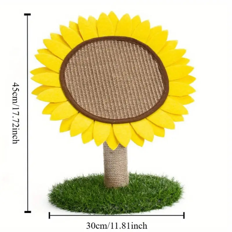 Sisal Sunflower Scratching Post for Cats