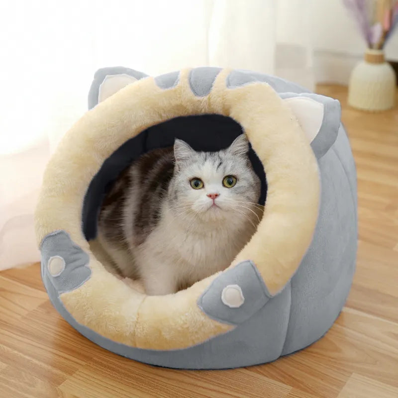 The Cat Bed with Ear Design - Soft Pet Bed for Cats to Cuddle
