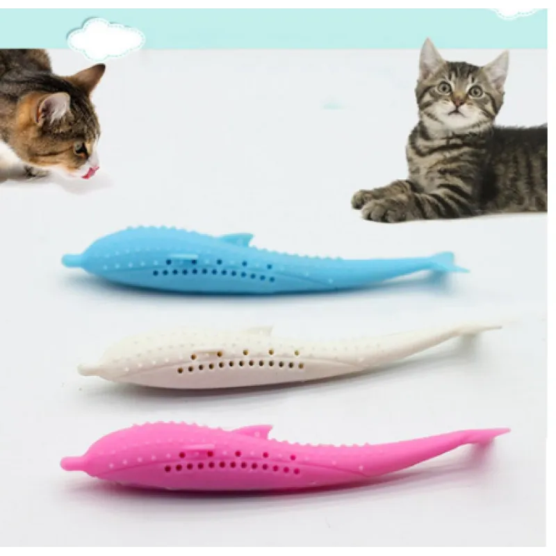 Silicone Chew Toys for Pets in the Shape of a Whale for Cats and Small Dogs