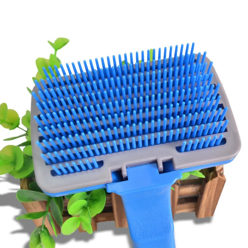 Plastic Fur Brush for Dogs and Cats Gently Detangles Fur
