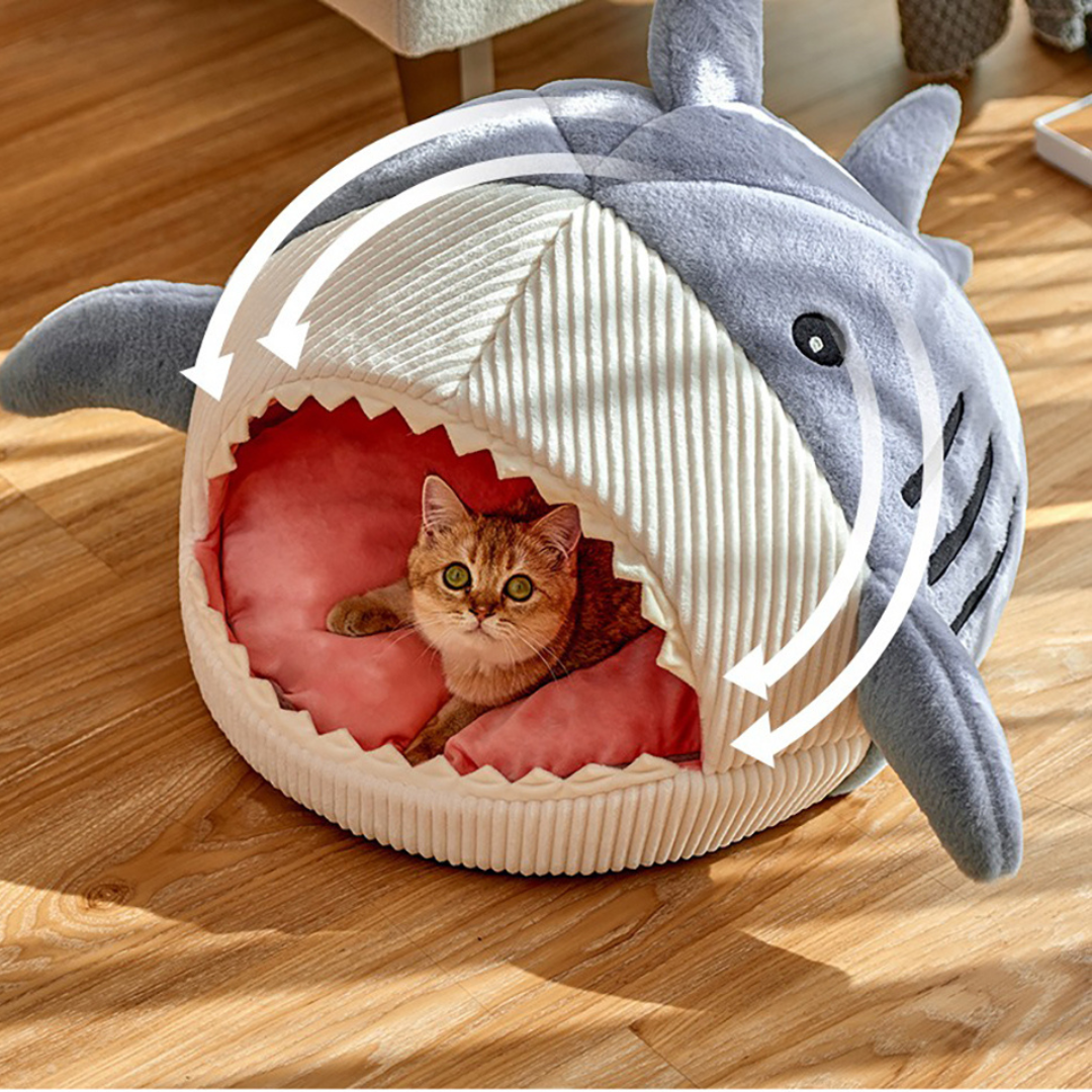 Portable Cat Nest with Plush Cushion