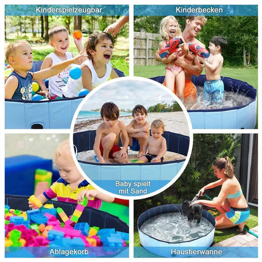 Foldable Dog Pool for Garden and Outdoors