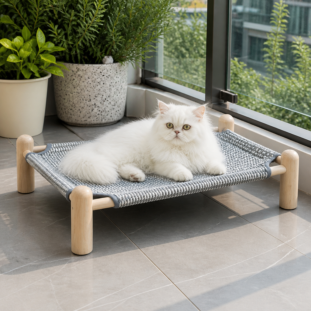 Wear-resistant detachable and durable cat pet sleeping bed with cat scratching board