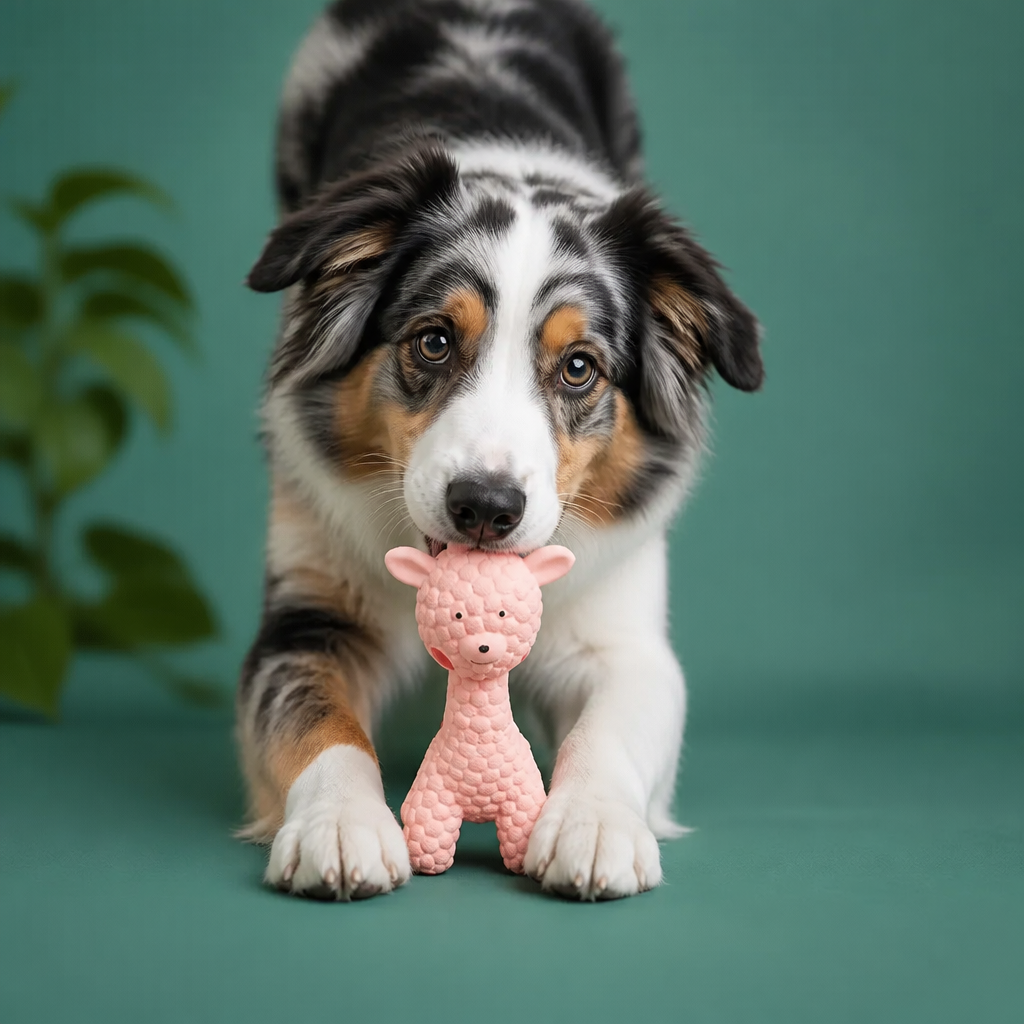 Interactive Squeaky Giraffe Toy for Dogs