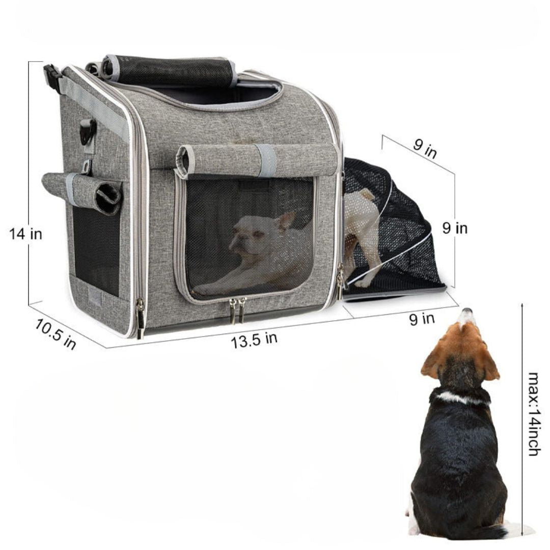 3-in-1 Bicycle Dog Carrier Bag