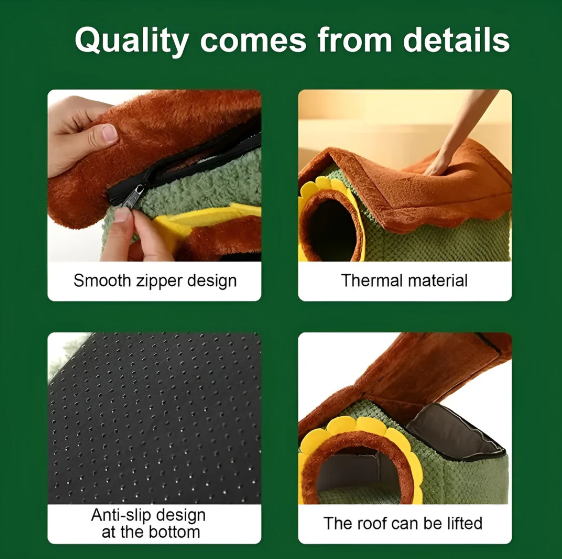 Comfortable Plush Tent Bed for Cats