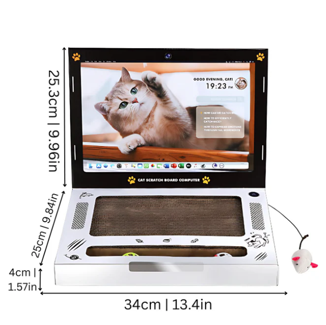 Laptop-Shaped Cat Scratcher