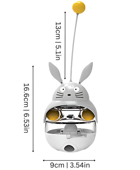 Interactive Treat Toy With Swinging Function For Cats
