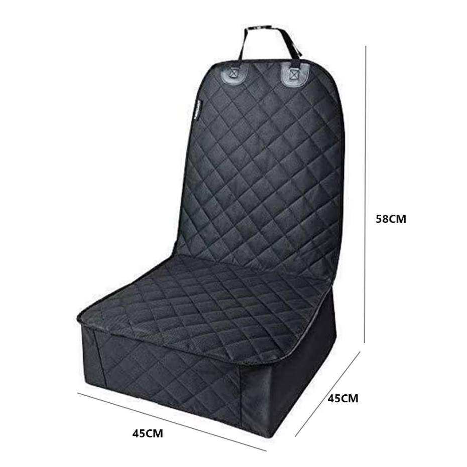 Waterproof Front Seat Protector for Dogs - Non-Slip Car Seat Cover with Scratch Protection