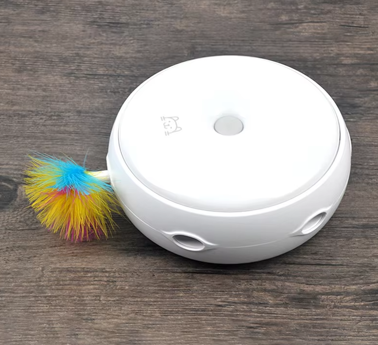 Interactive Cat Toys - Automatic Toy with Rainbow Feathers