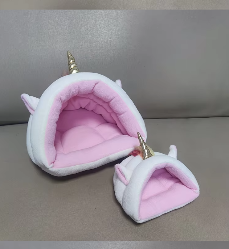 Unicorn Design Cat Bed - Comfortable Bed for Pets, for Cats and Small Dogs