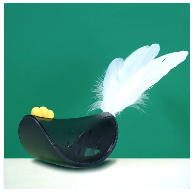 Interactive Cat Toy with Spring and Snack Function for Active Play