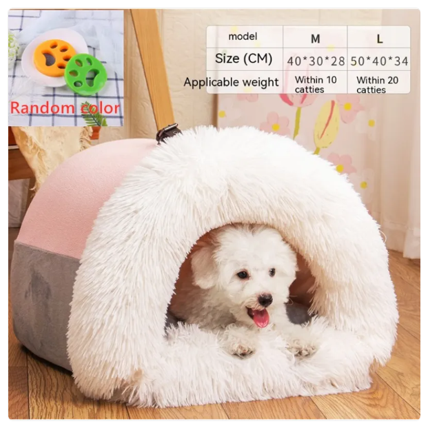 Cozy Cave for Dogs and Cats - Warm and Soft Bed for Relaxation