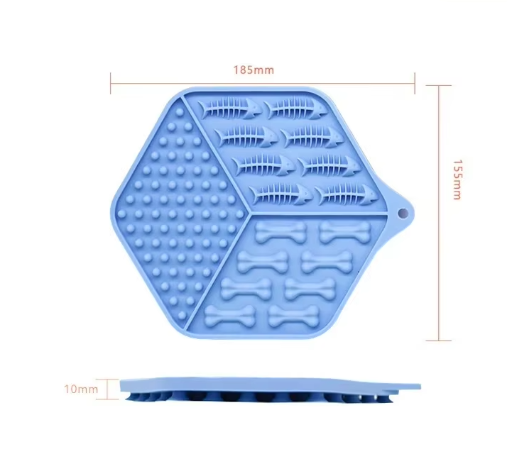 Silicone Food Mat for Dogs and Cats - Non-Slip Licking Mat for Meals and Snacks