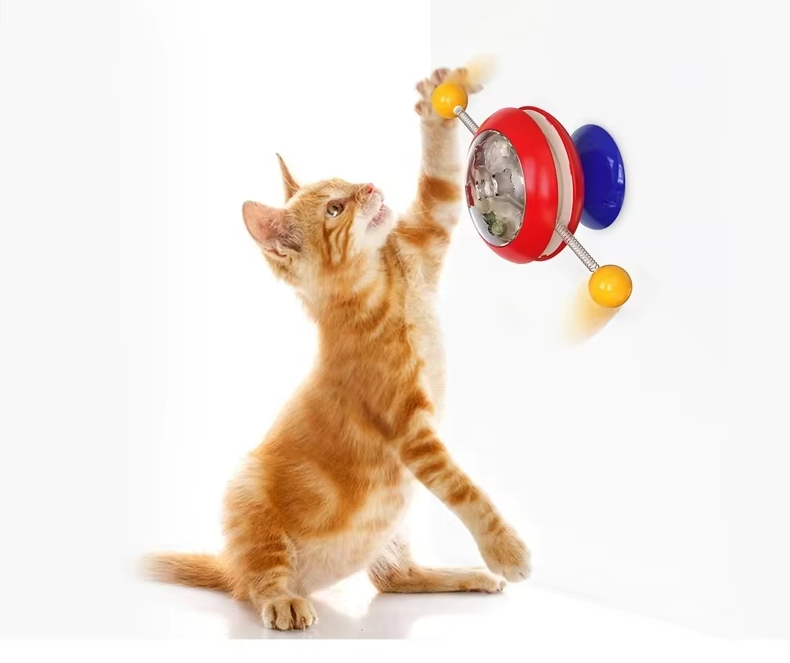 Interactive Cat Toys with Spinning Balls - Toys for Active Cats