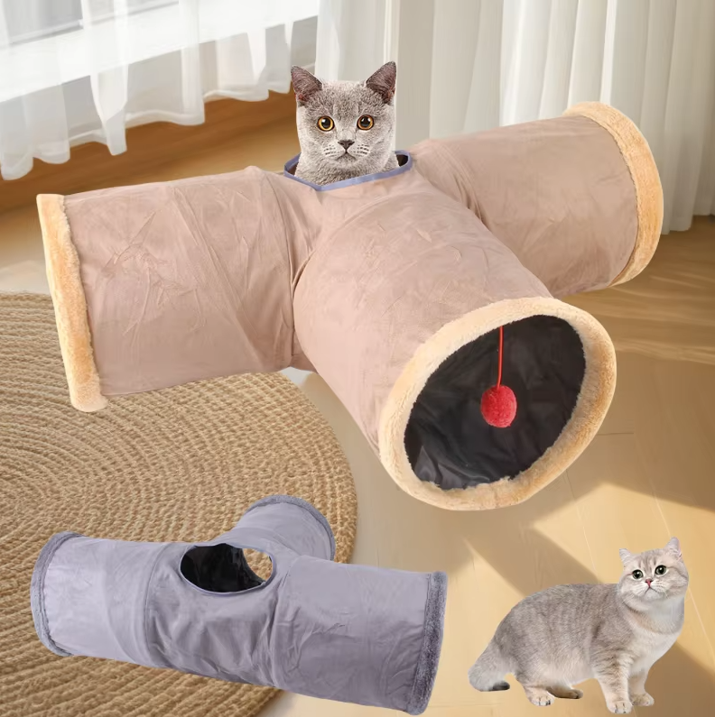 Cat Tunnel with Window – Play and Hideaway for Active Cats