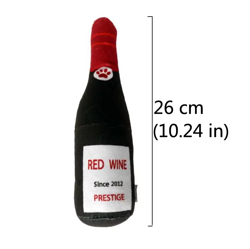 Plush Dog Toys - Fun Teething Toys in Drink Shape