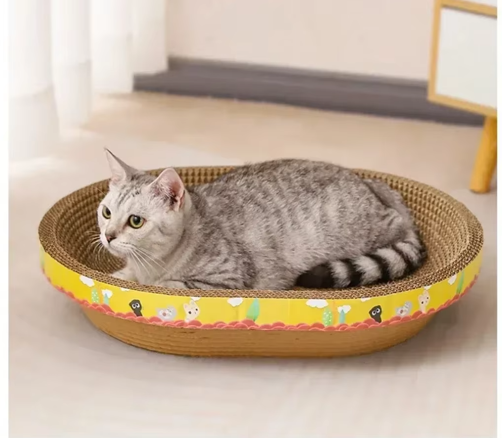Scratch-resistant Cat Tray - Durable Scratching Mat with Large Comfort Area