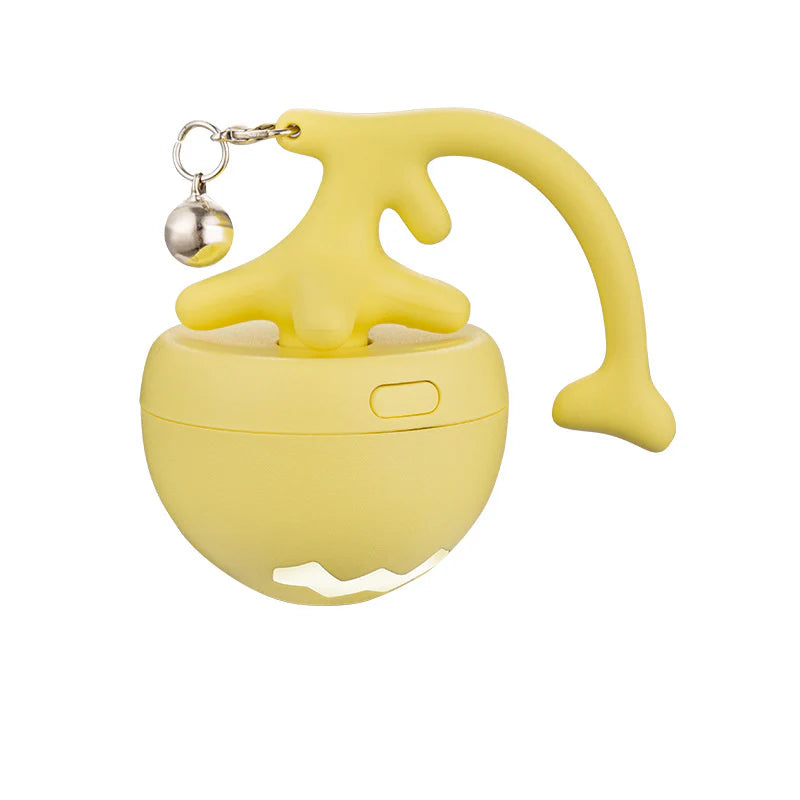 Interactive Cat Toy Ball with Feathers