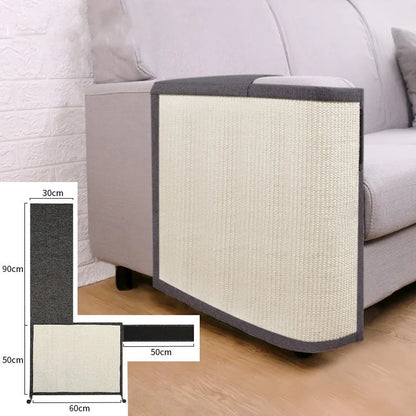 Anti-Scratch Sofa - Cat Scratching Mat for Furniture Armrest - Scratch Protection with Sisal