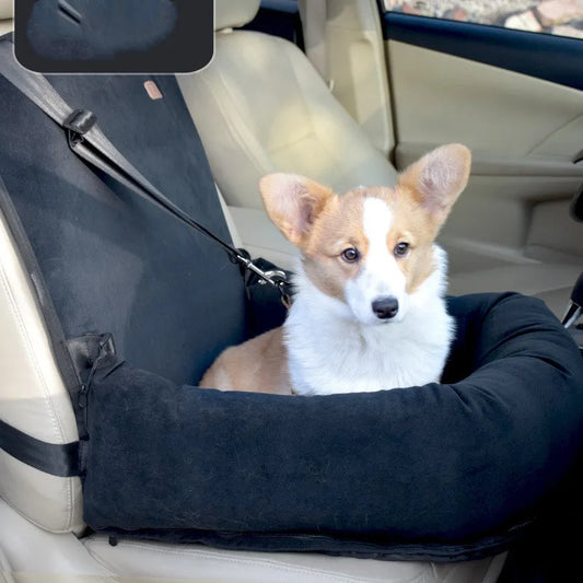 Car Seat for Dogs - Safety Seat for Dogs with Straps and Soft Padding