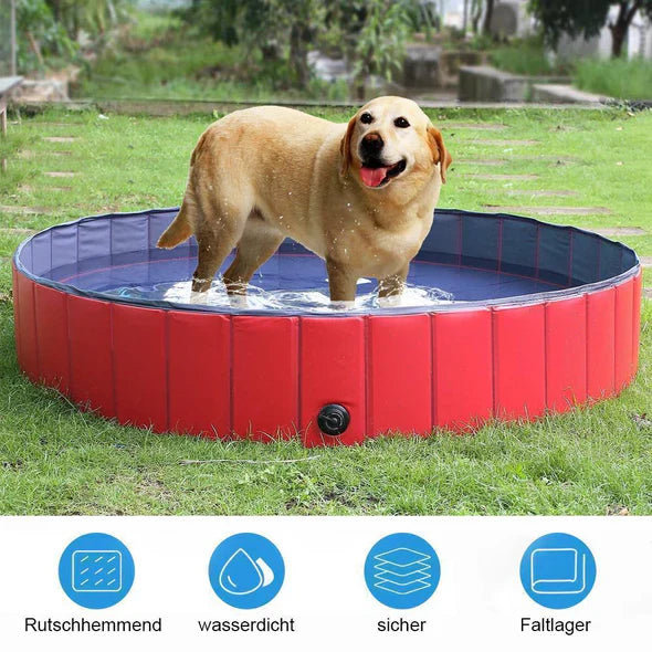 Foldable Dog Pool for Garden and Outdoors