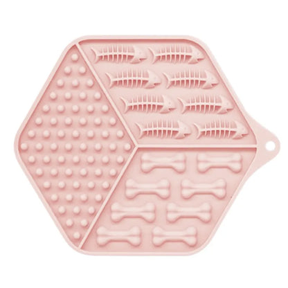 Silicone Food Mat for Dogs and Cats - Non-Slip Licking Mat for Meals and Snacks
