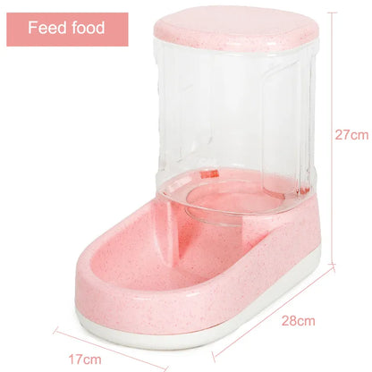 Automatic Food and Water Dispenser for Dogs and Cats with Large Reservoir