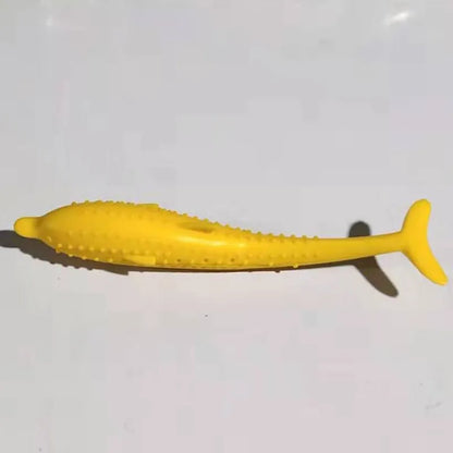 Silicone Chew Toys for Pets in the Shape of a Whale for Cats and Small Dogs