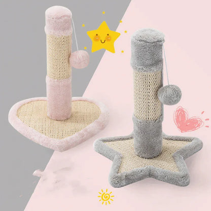 Heart-Shaped or Star-Shaped Cat Tree with Toys