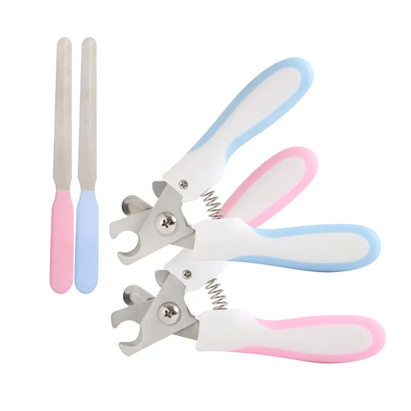 Pet Nail Scissors with Safety Lock and File