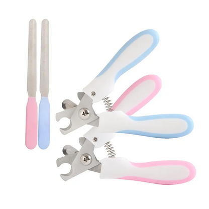 Pet Nail Scissors with Safety Lock and File