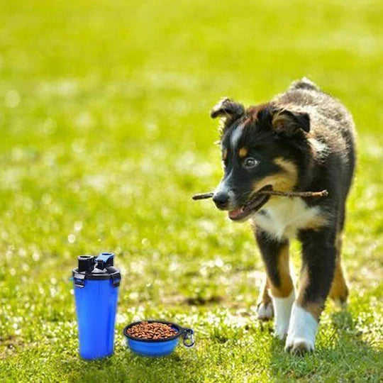 2-in-1 Portable Water and Food Bottle for Pets