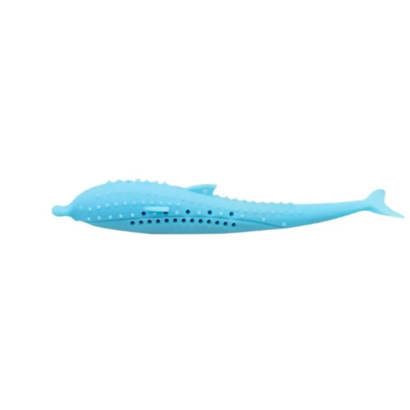 Silicone Chew Toys for Pets in the Shape of a Whale for Cats and Small Dogs
