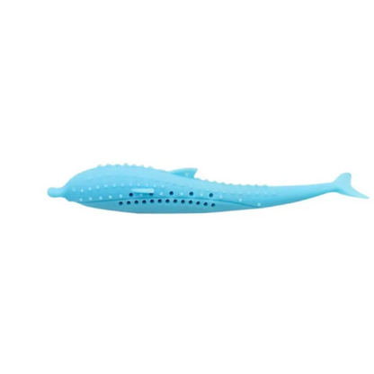 Silicone Chew Toys for Pets in the Shape of a Whale for Cats and Small Dogs