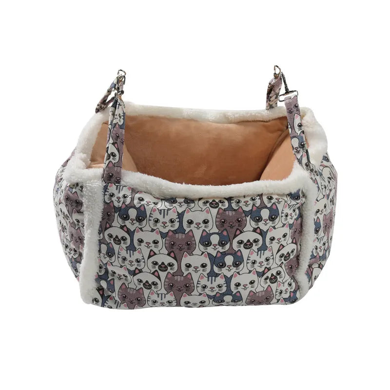 Cat Resting Bed with Cat Pattern – Soft and Comfortable Cat Bed