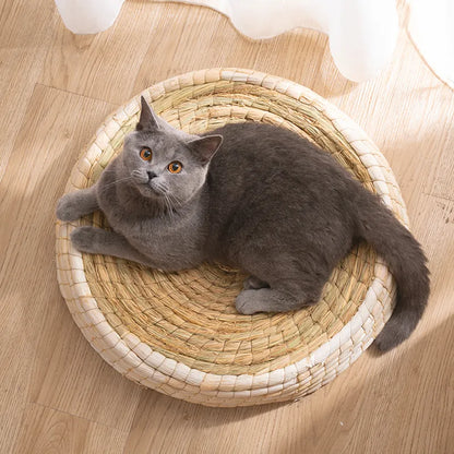 Handmade Cat Nest - Round and Soft Pet Bed Made from Natural Materials