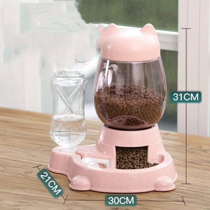 Automatic Food Dispenser for Cats - Cute Kitten Feeder Design