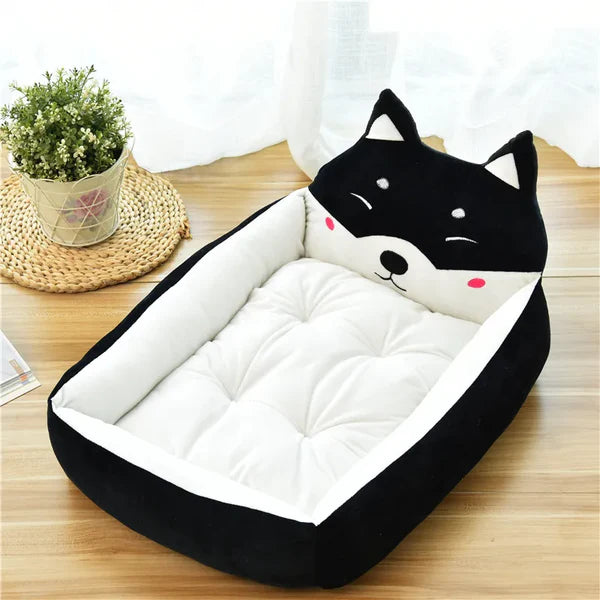 Animal Head Design Cat Bed for Cosy Sleep