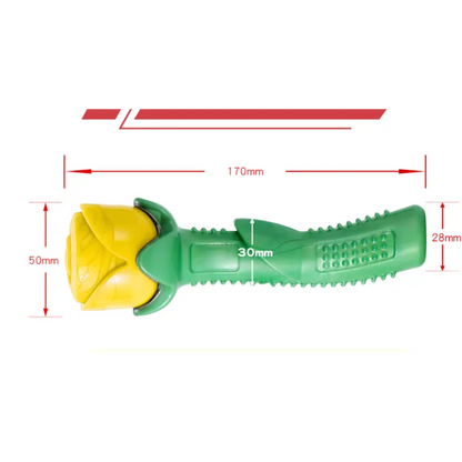 Rose-Shaped Dog Toy – Chew Stick for Dental Hygiene and Fun Made from Durable Rubber