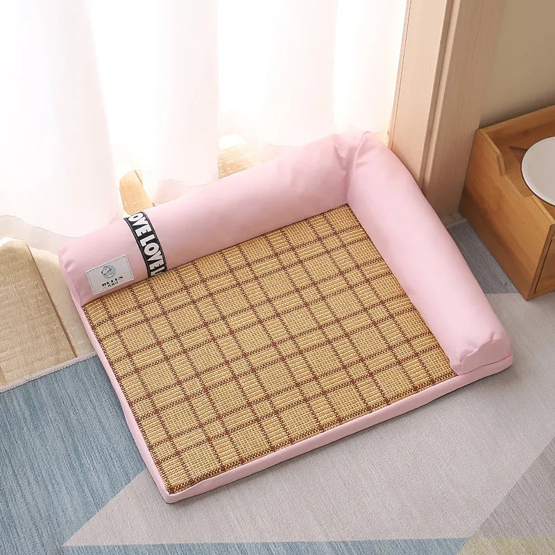 Soft Edged Corner Dog Bed - Comfortable Bed for Small Dogs and Cats