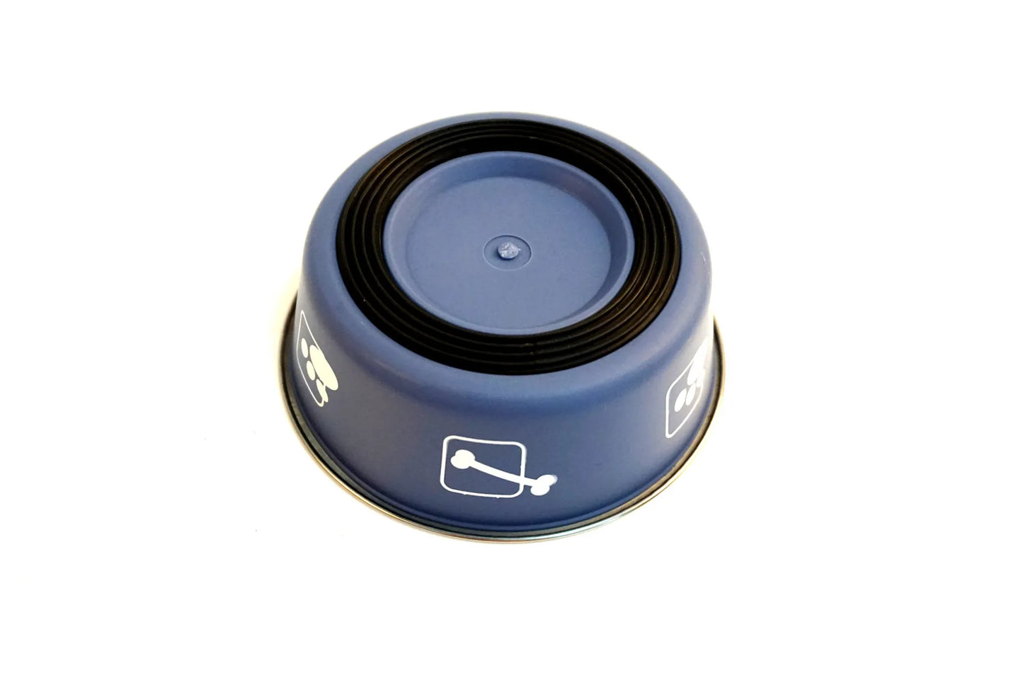 Stainless Steel Bowl with Grey Plastic Rim