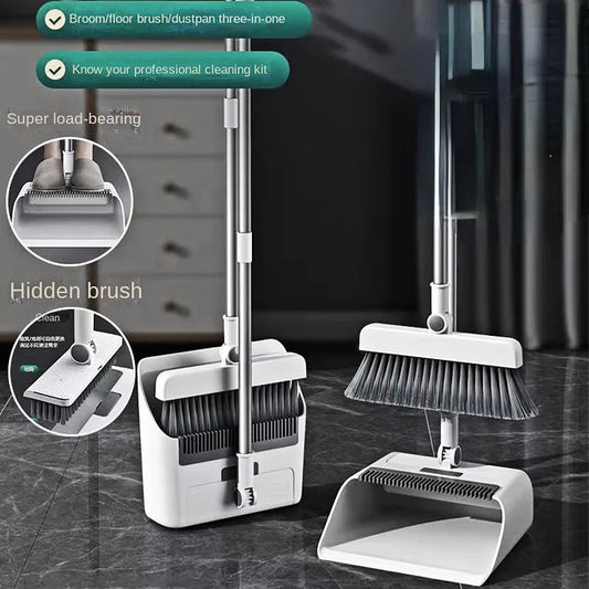 Multi-Function Broom and Dustpan Set