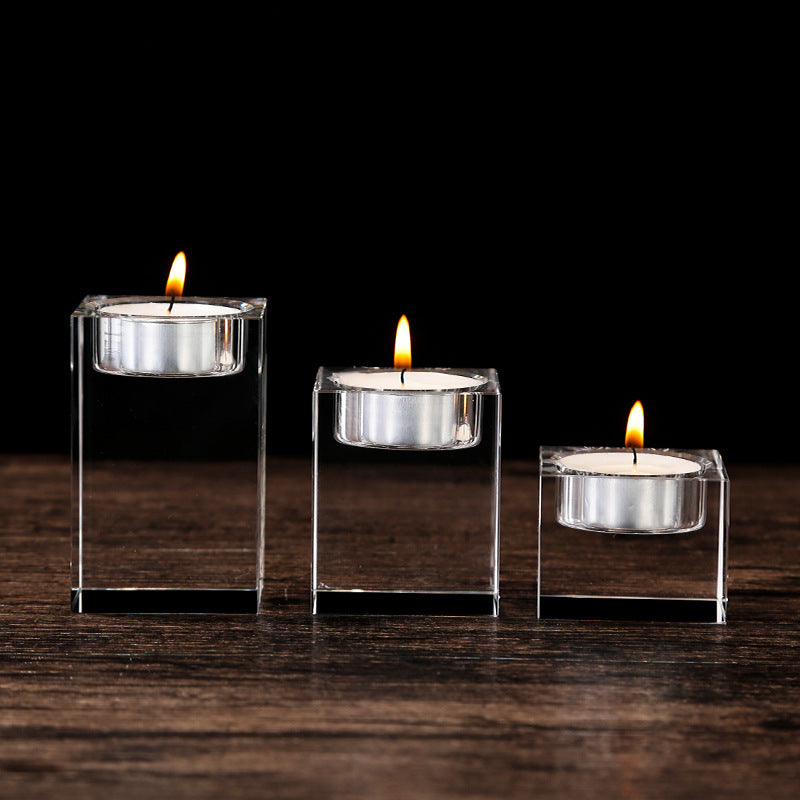 Custom 2D/3D Crystal Candleholder with Laser Engraving