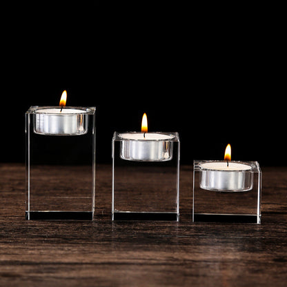 Custom 2D/3D Crystal Candleholder with Laser Engraving