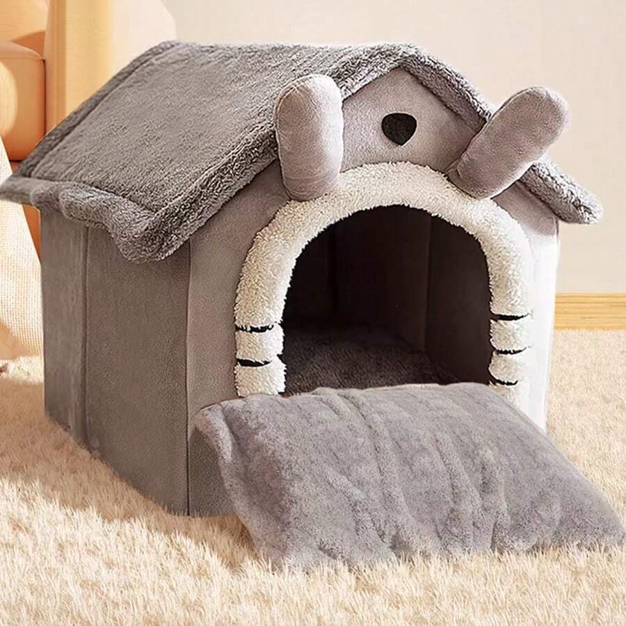Cozy Plush Cat House