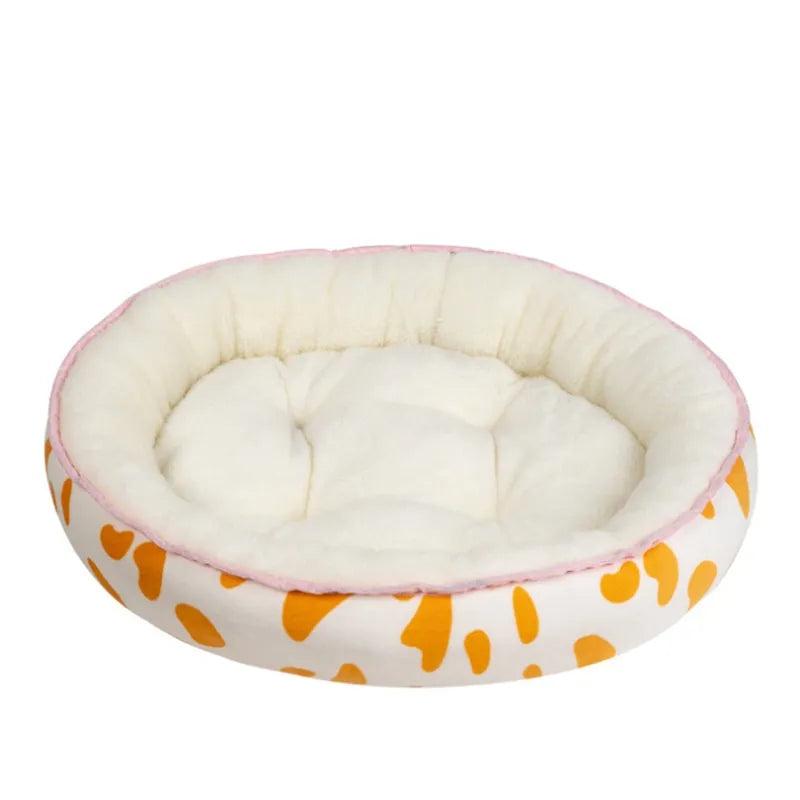 Comfortable Pet Bed for Dogs and Cats - Round and Soft Bed for Comfort and Relaxation