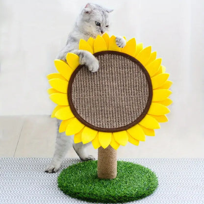 Sisal Sunflower Scratching Post for Cats